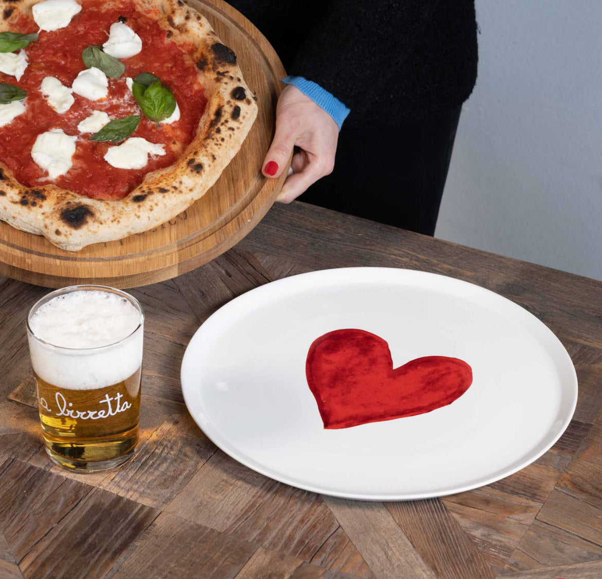 Piatto pizza CUORE
