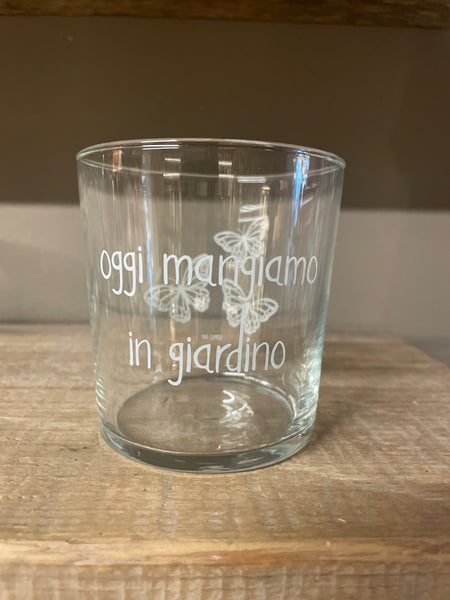 Bicchiere LA FELICITÀ È STARE INSIEME X 2