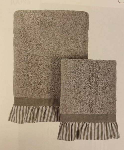 Coppia asciugamani SOGNO RIGHE beige