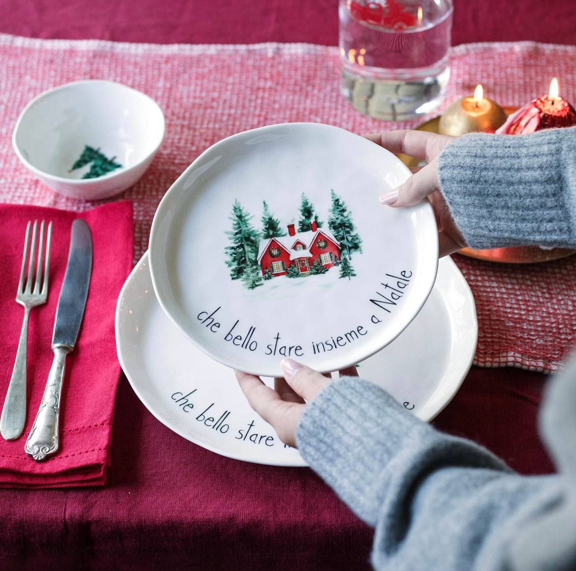 Piatti CHE BELLO STARE INSIEME A NATALE