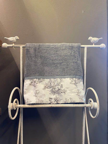 Coppia asciugamani TOILE grigio scuro