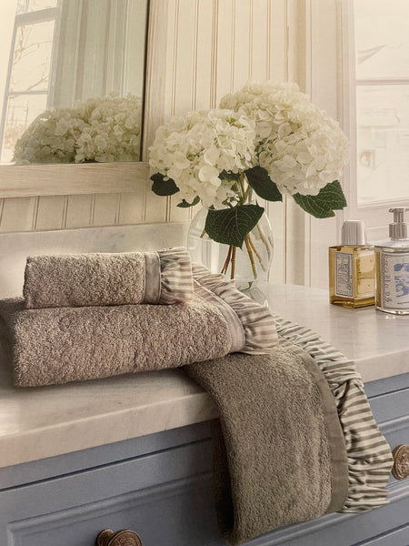 Coppia asciugamani SOGNO RIGHE beige