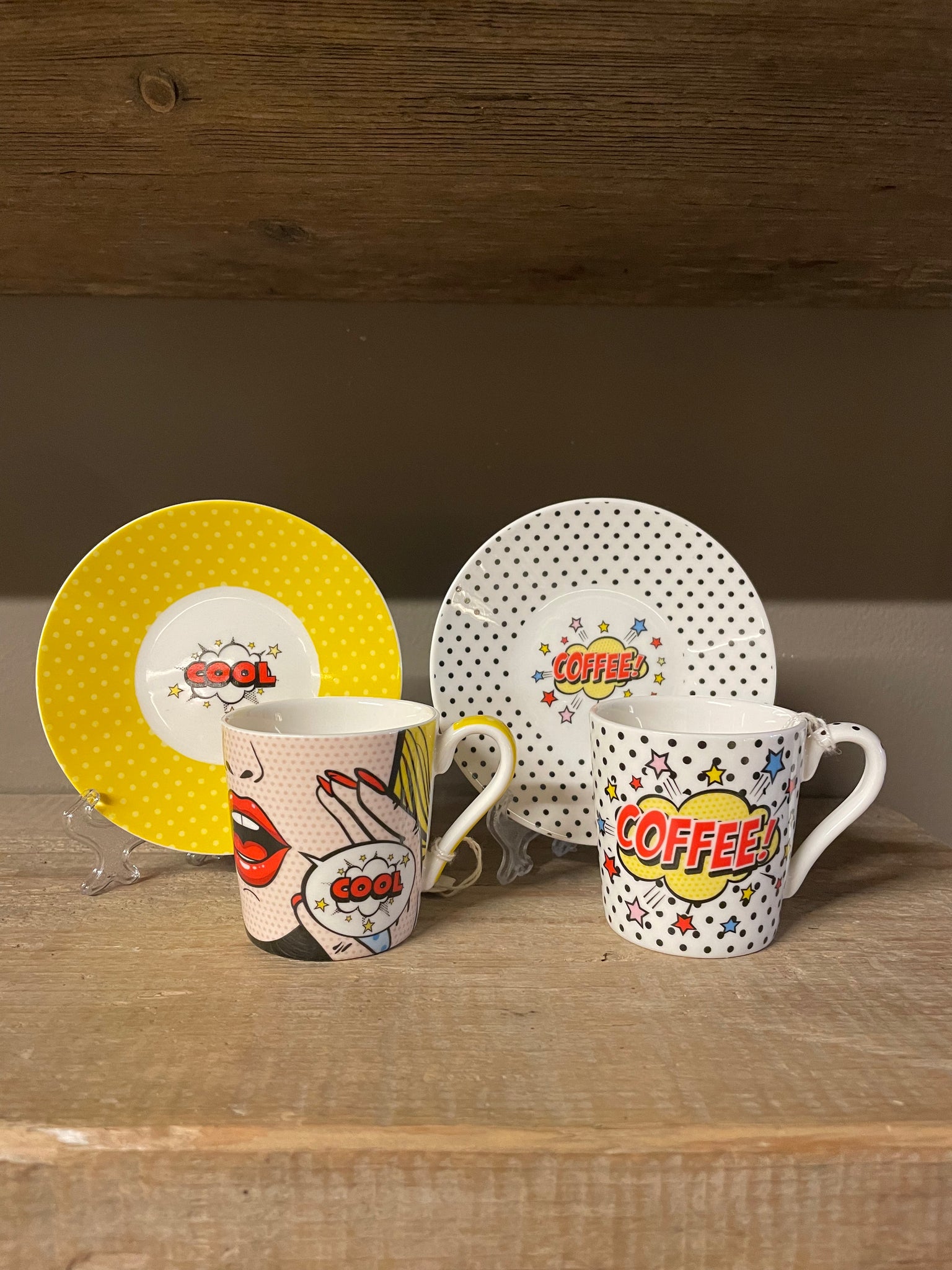 Set 2 tazzine POP ART