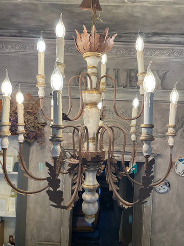 Lampadario FOGLIA ORO