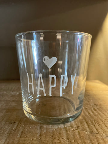 Bicchiere HAPPY x2